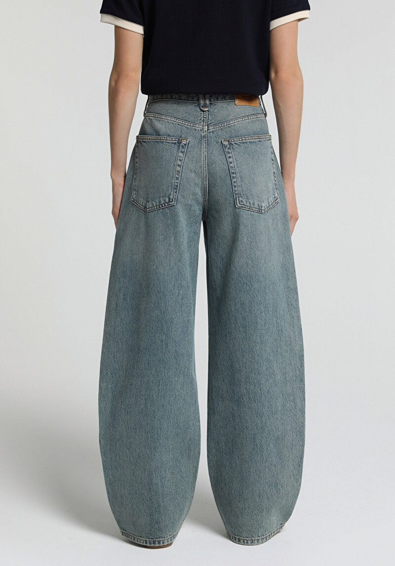 Imagine a Pantaloni De Dama  Baggy Tapered Fit 858 Lenora