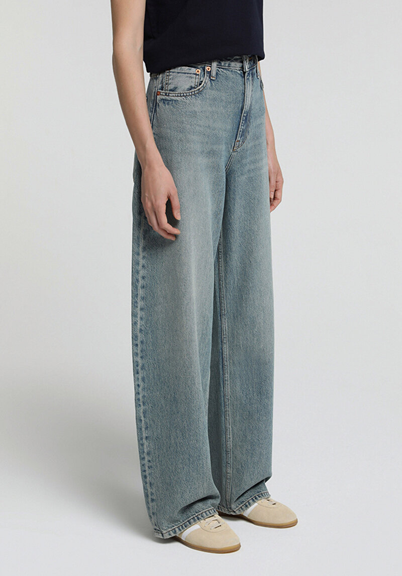 Imagine a Pantaloni De Dama  Baggy Tapered Fit 858 Lenora