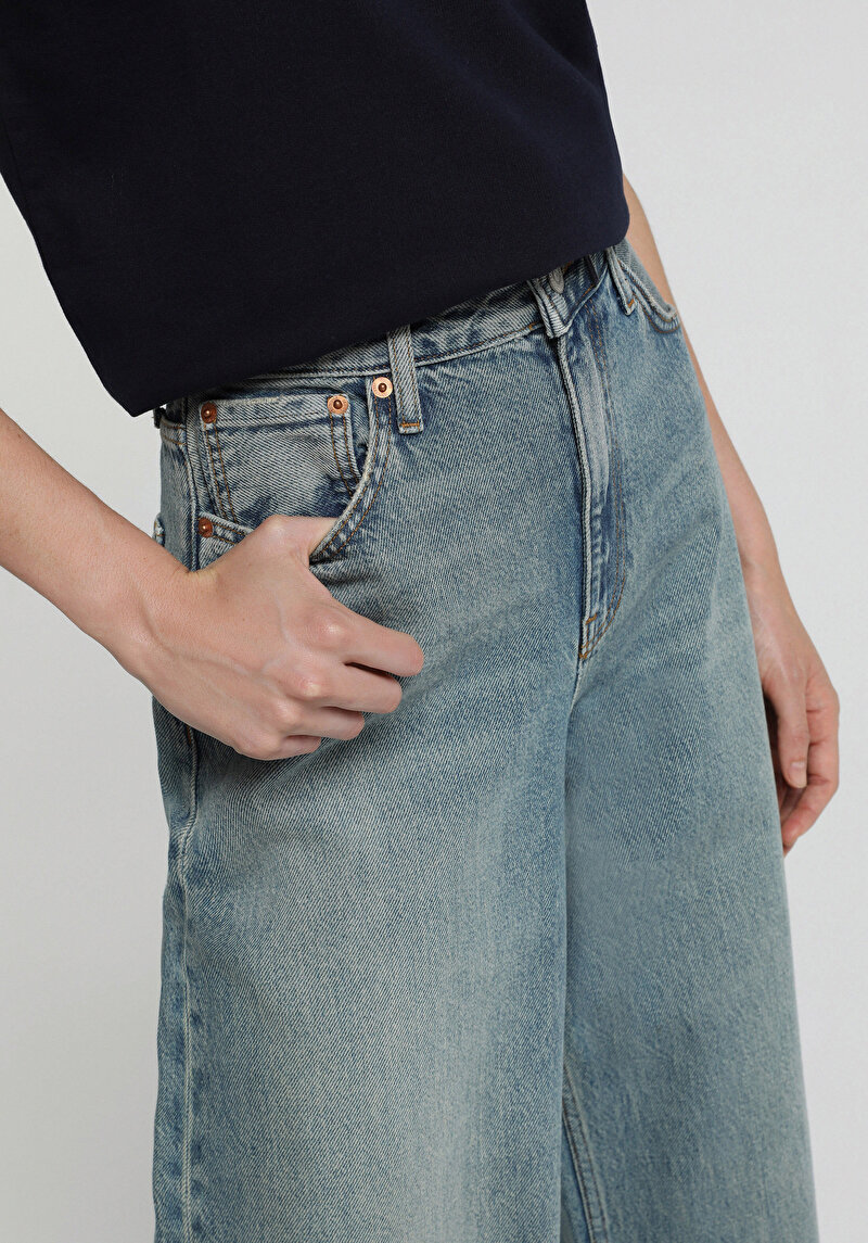 Imagine a Pantaloni De Dama  Baggy Tapered Fit 858 Lenora
