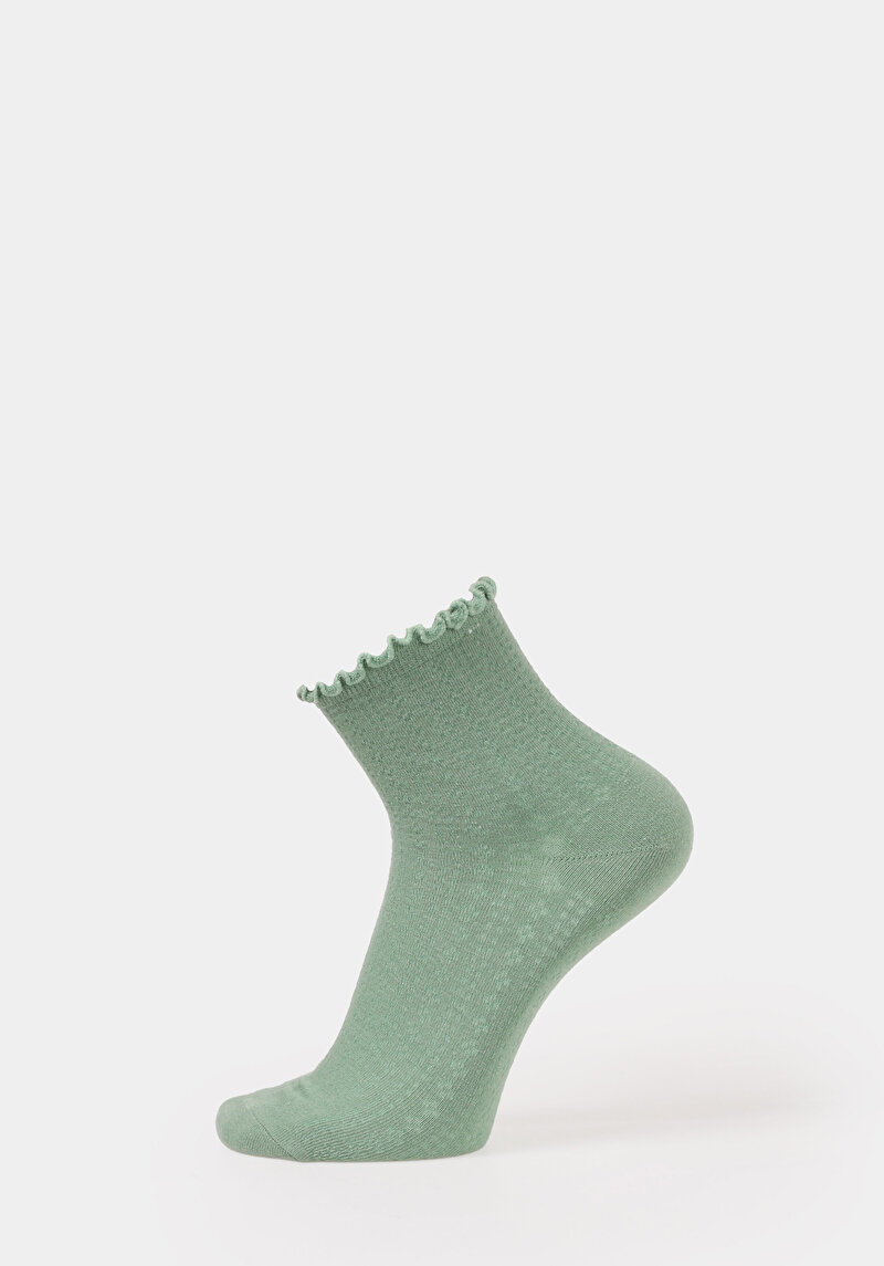 Imagine a Sosete De Dama Verde Modern Fit