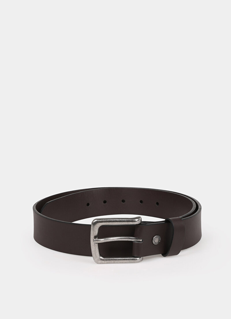 Imagine a Curea De Barbati Maro Modern Fit