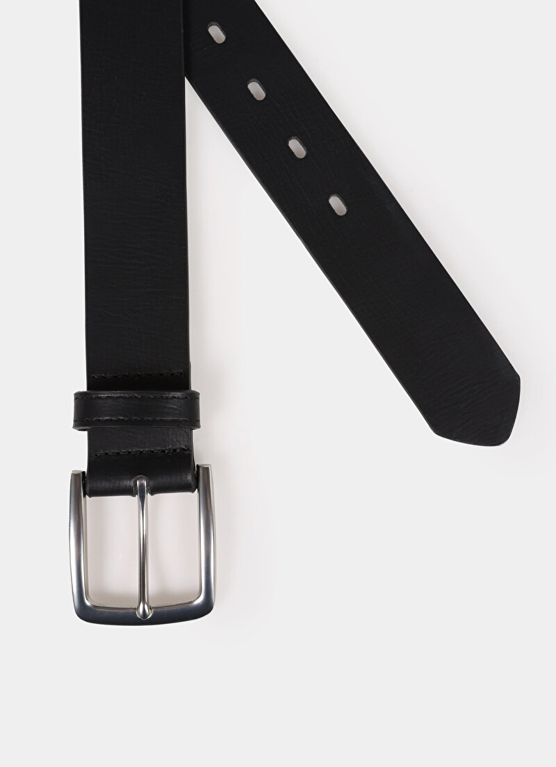 Imagine a Curea De Barbati Negru Modern Fit