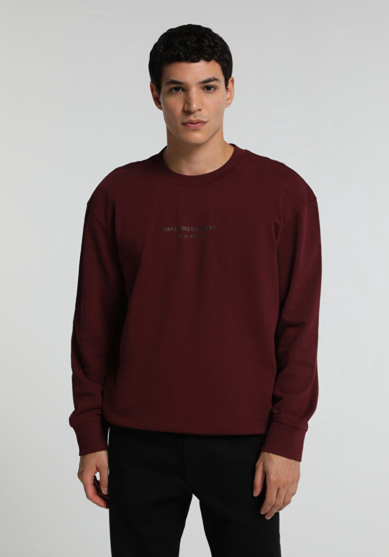 Imagine a Hanorac / Bluza De Barbati Mov Relaxed Fit