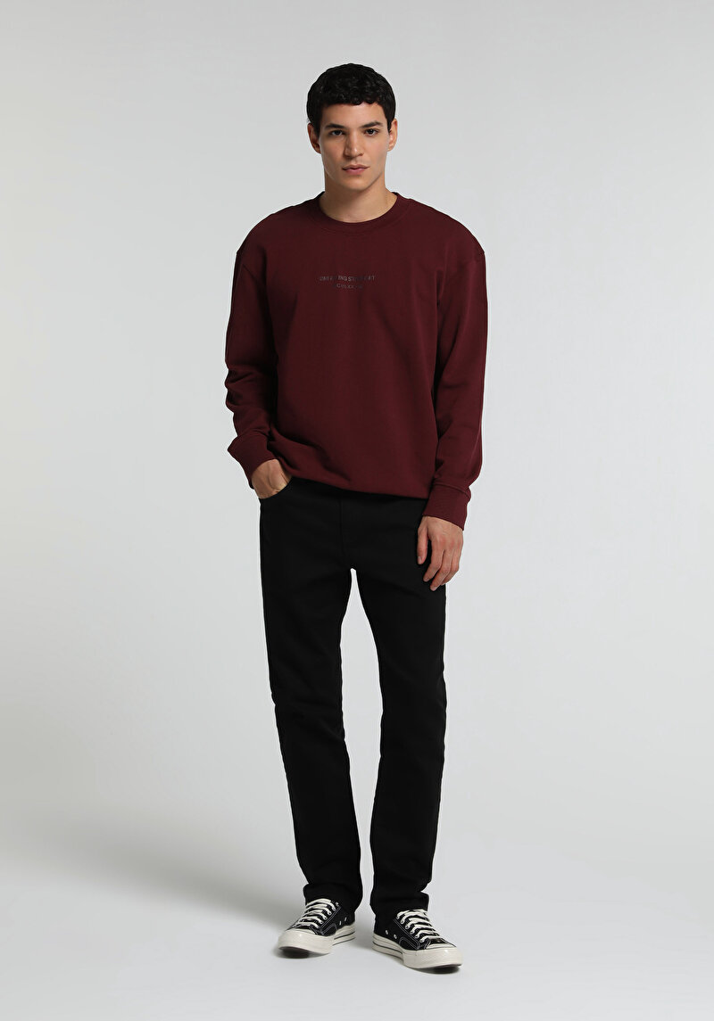 Imagine a Hanorac / Bluza De Barbati Mov Relaxed Fit
