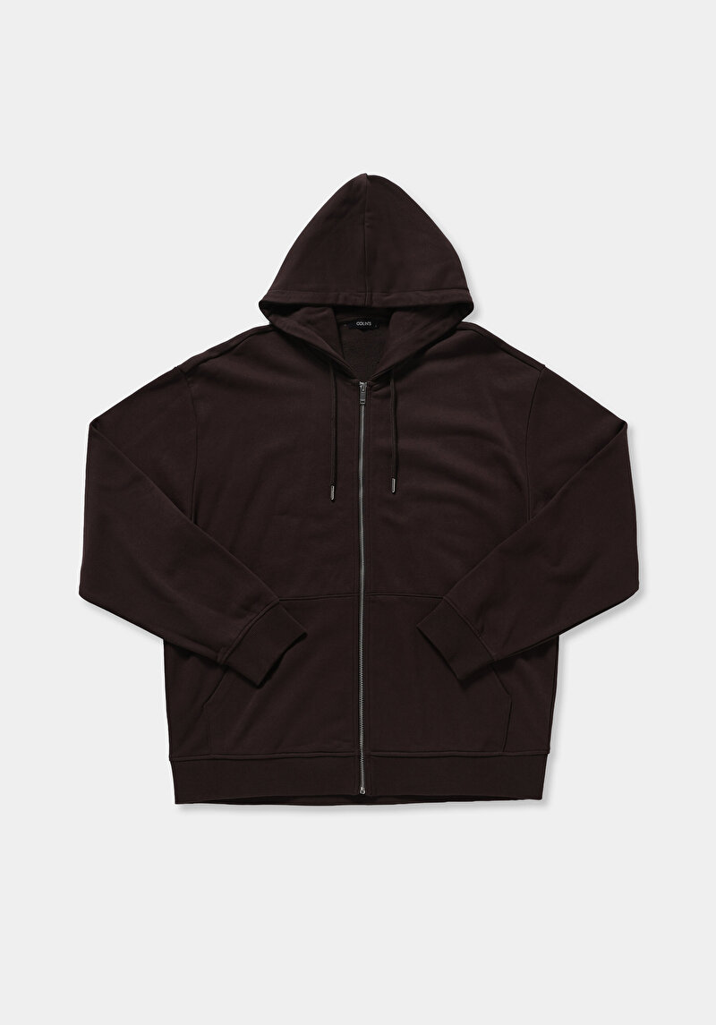 Imagine a Hanorac / Bluza De Barbati Maro Oversize Fit