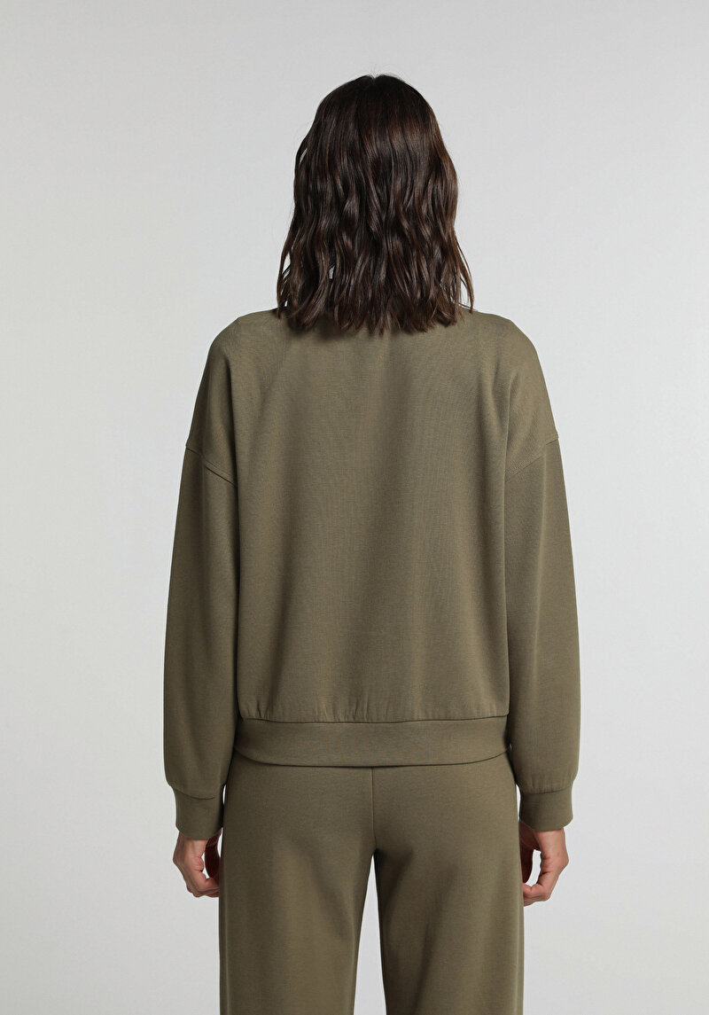 Imagine a Hanorac / Bluza De Dama Kaki Regular Fit