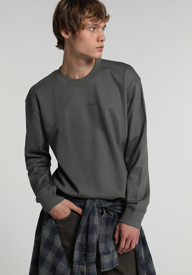 Imagine a Hanorac / Bluza De Barbati Verde Relaxed Fit