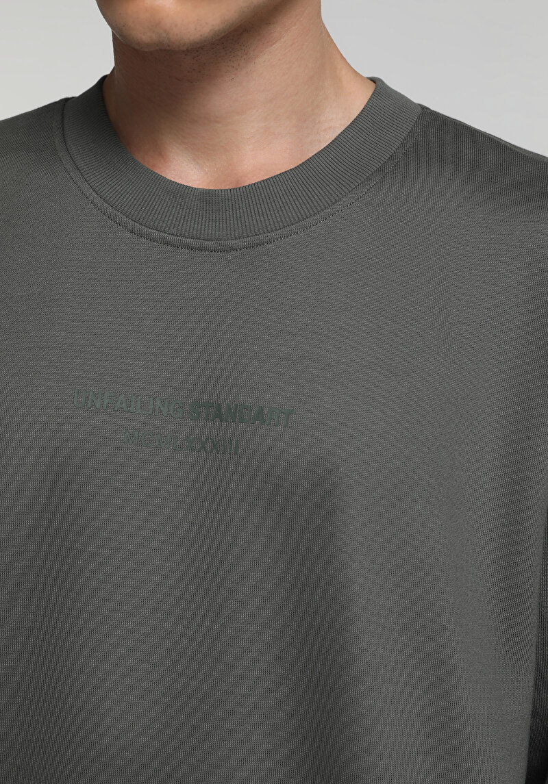 Imagine a Hanorac / Bluza De Barbati Verde Relaxed Fit