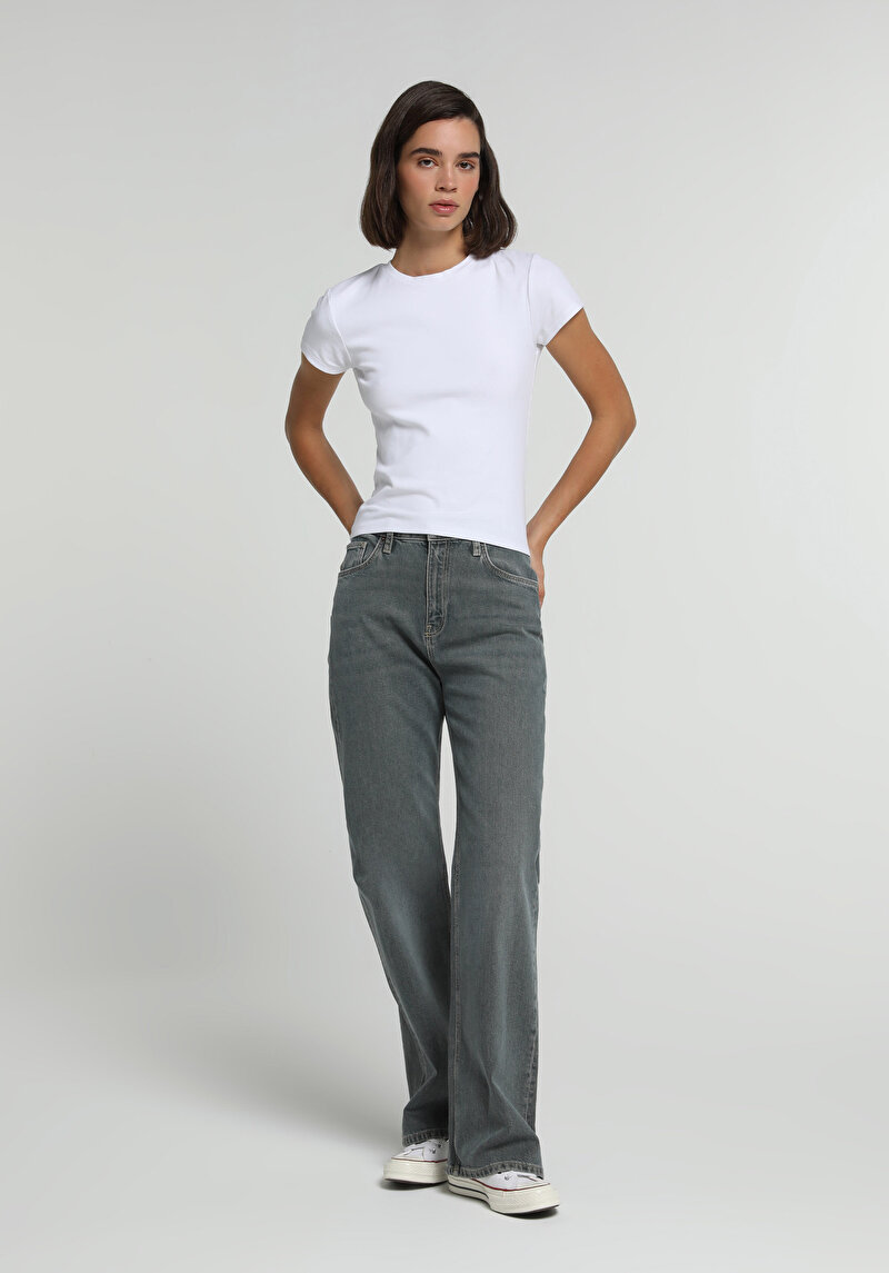 Imagine a Pantaloni De Dama Loose Bootcut Fit 900 Laris