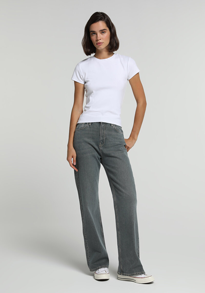 Imagine a Pantaloni De Dama Loose Bootcut Fit 900 Laris