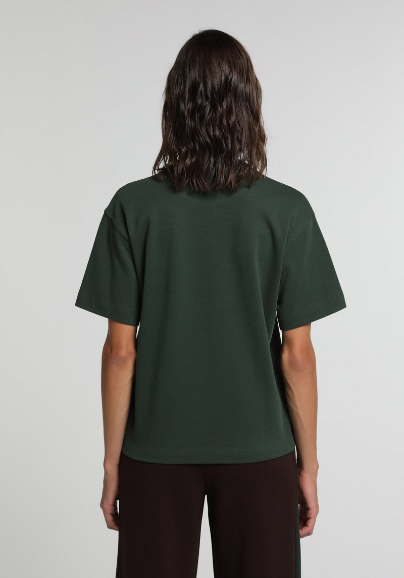 Imagine a Pulover Cu Mâneci Scurte De Dama Verde Regular Fit