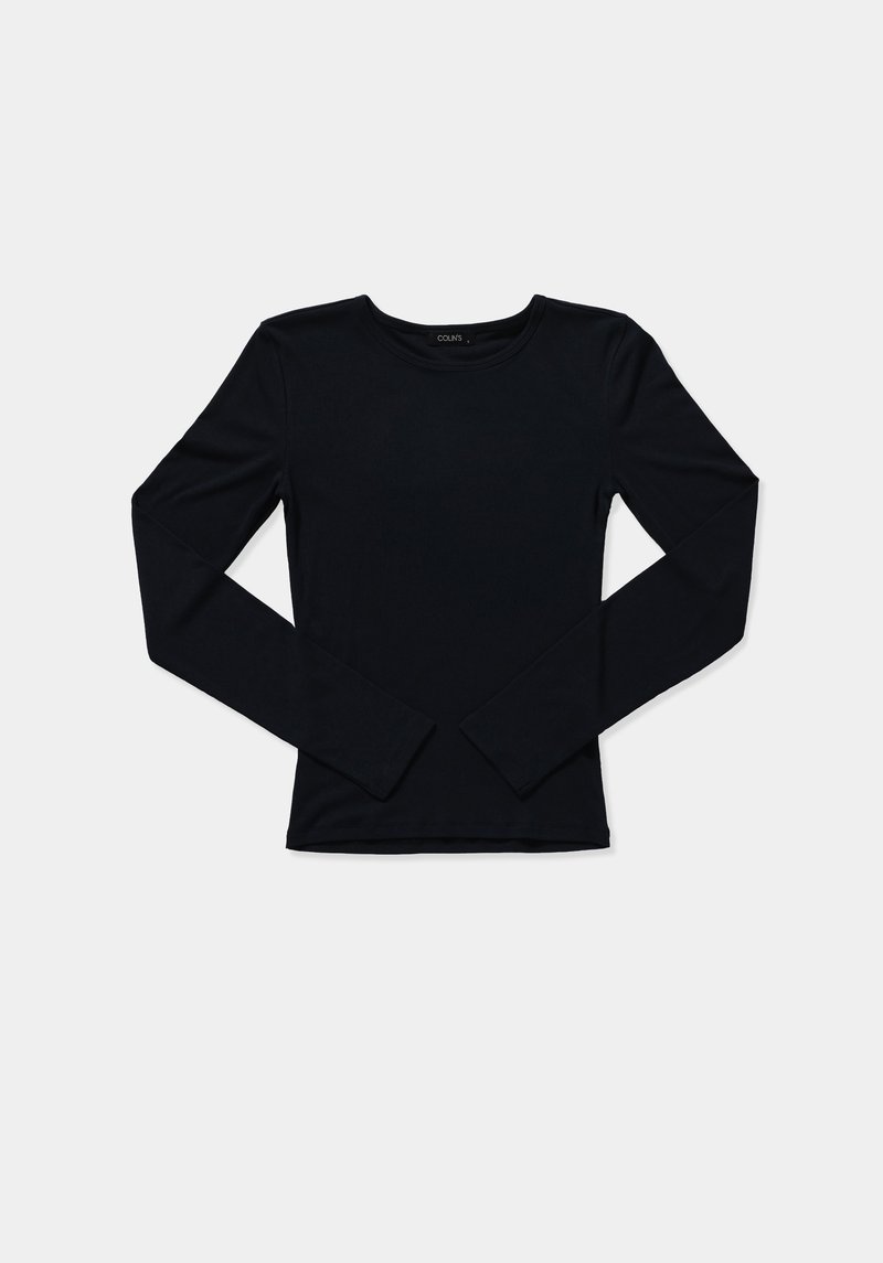 Imagine a Tricou Cu Maneca Lunga De Dama Negru Slim Fit