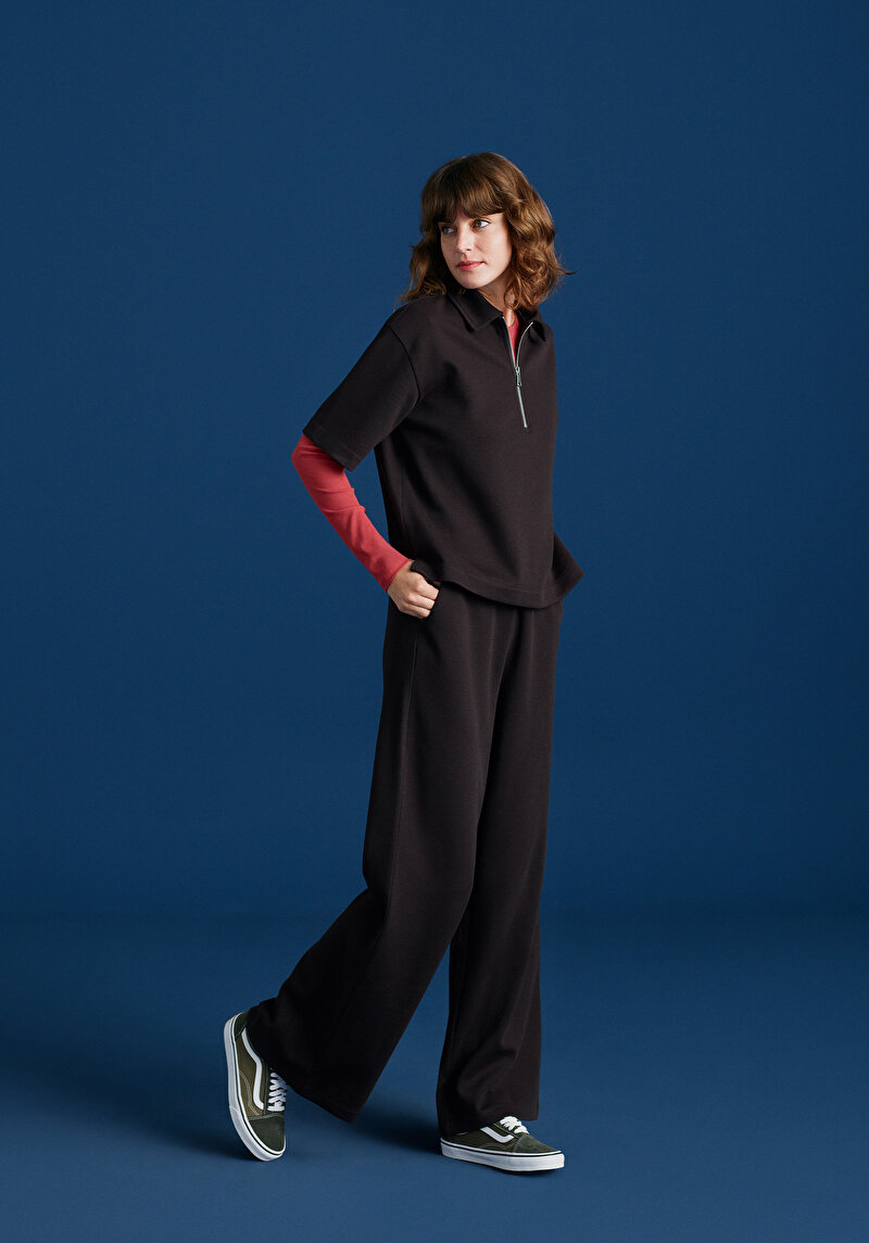 Imagine a Pantaloni De Trening De Dama Mov Regular Fit