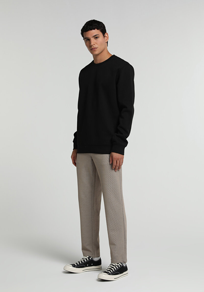 Imagine a Hanorac / Bluza De Barbati Negru Regular Fit