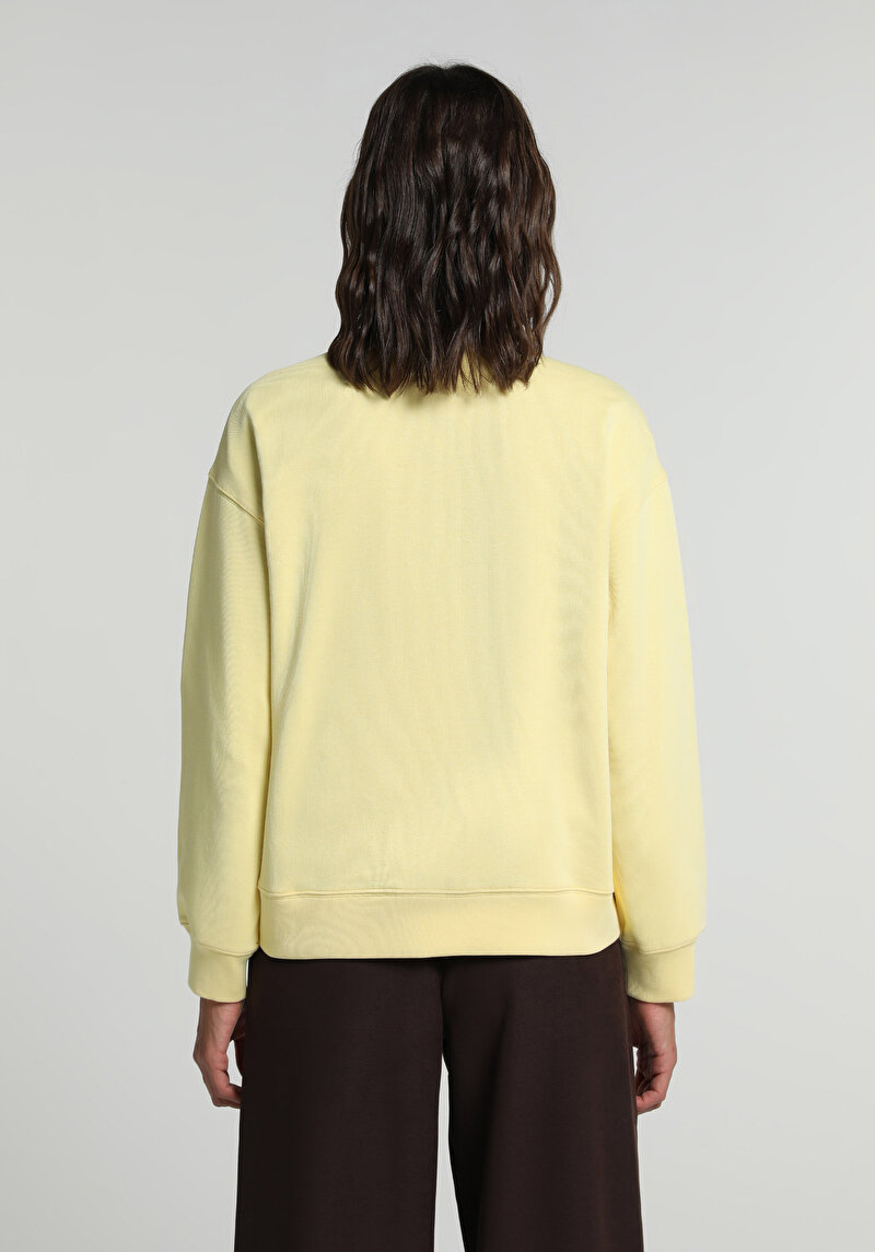 Imagine a Hanorac / Bluza De Dama Galben Regular Fit