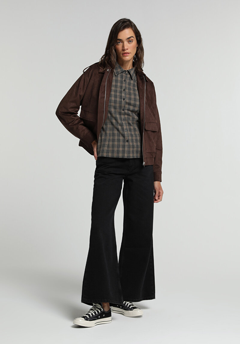 Imagine a Pantaloni De Dama  Super Wide Leg Fit 979 Ellie