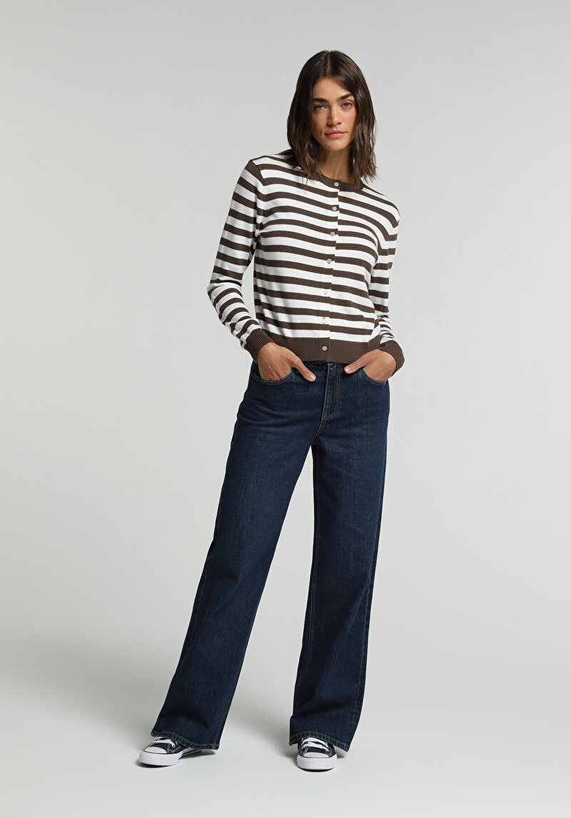 Imagine a Pantaloni De Dama  Slim Tapered Fit 970 Berry