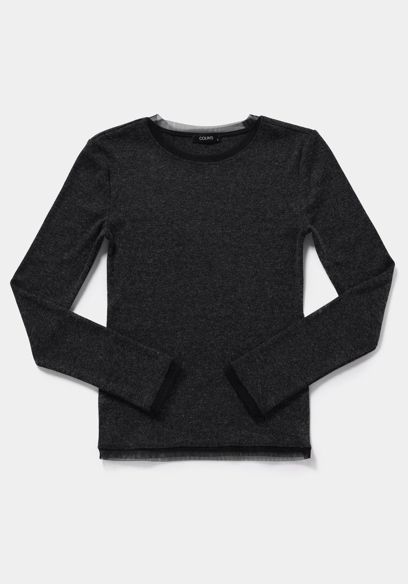 Imagine a Pulover De Dama Negru Slim Fit