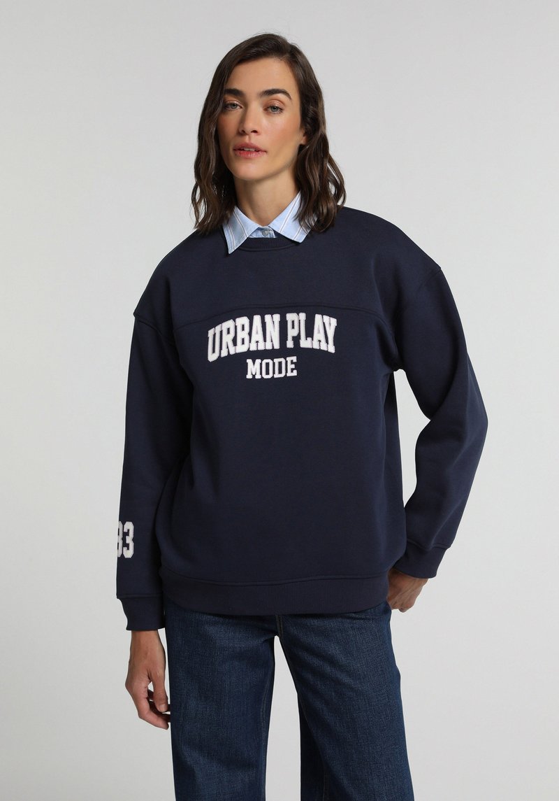 Imagine a Hanorac / Bluza De Dama Albastru Marin Regular Fit
