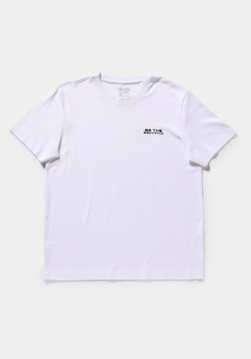 Imagine a Tricou Cu Maneca Scurta De Barbati Alb Regular Fit