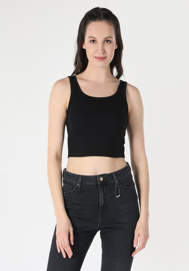 Imagine a Maiou De Dama Negru Slim Fit