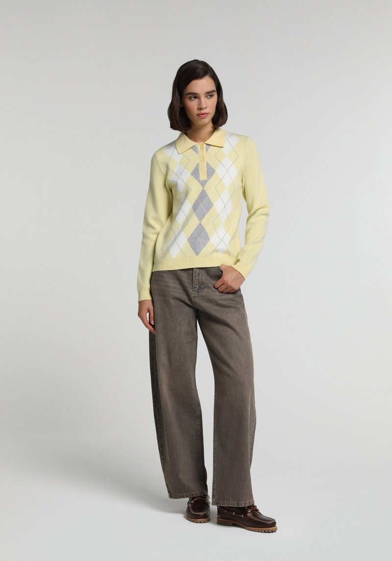 Imagine a Pulover Galben Regular Fit