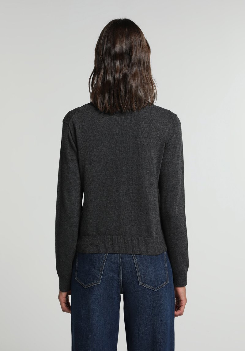 Imagine a Cardigan  Antracit Slim Fit