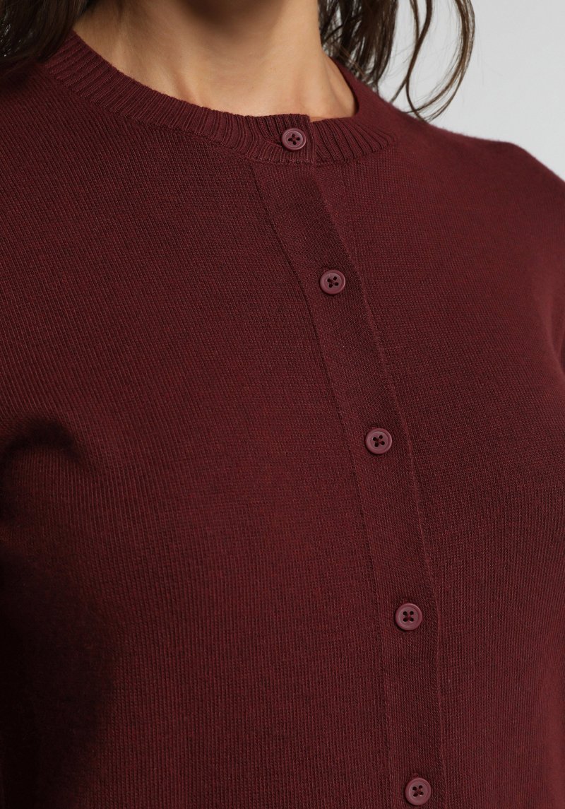 Imagine a Cardigan Bordo Slim Fit