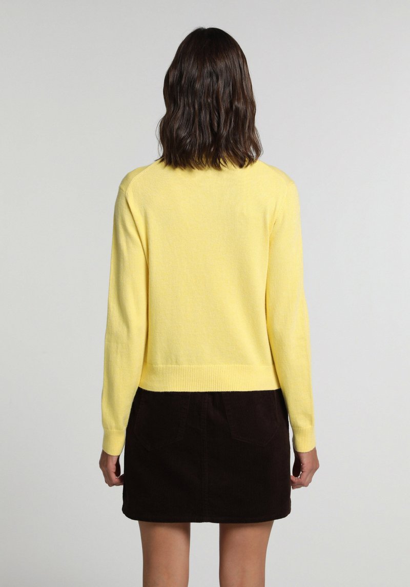 Imagine a Cardigan  Galben Slim Fit