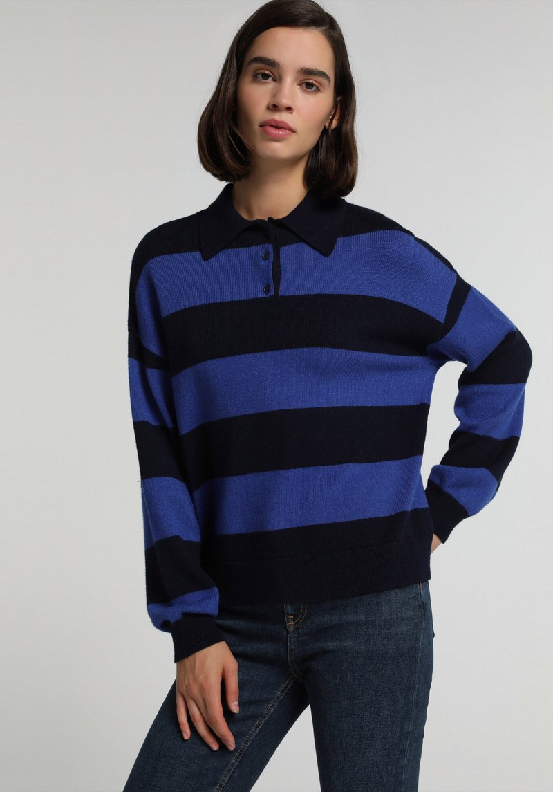 Imagine a Pulover Albastru Marin Regular Fit