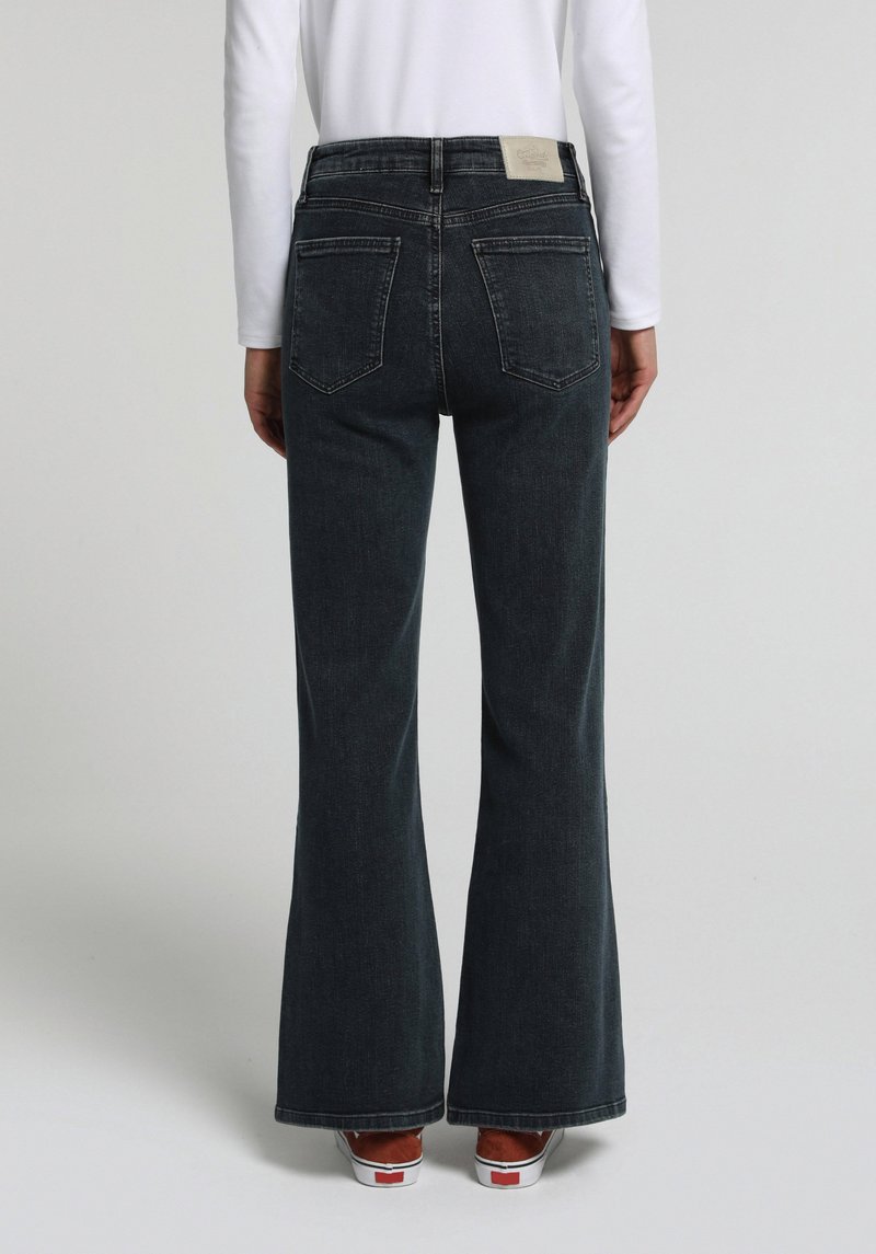 Imagine a Pantaloni  Nuanță Verzuie High Rise Super Flare Fit 793 Marissa