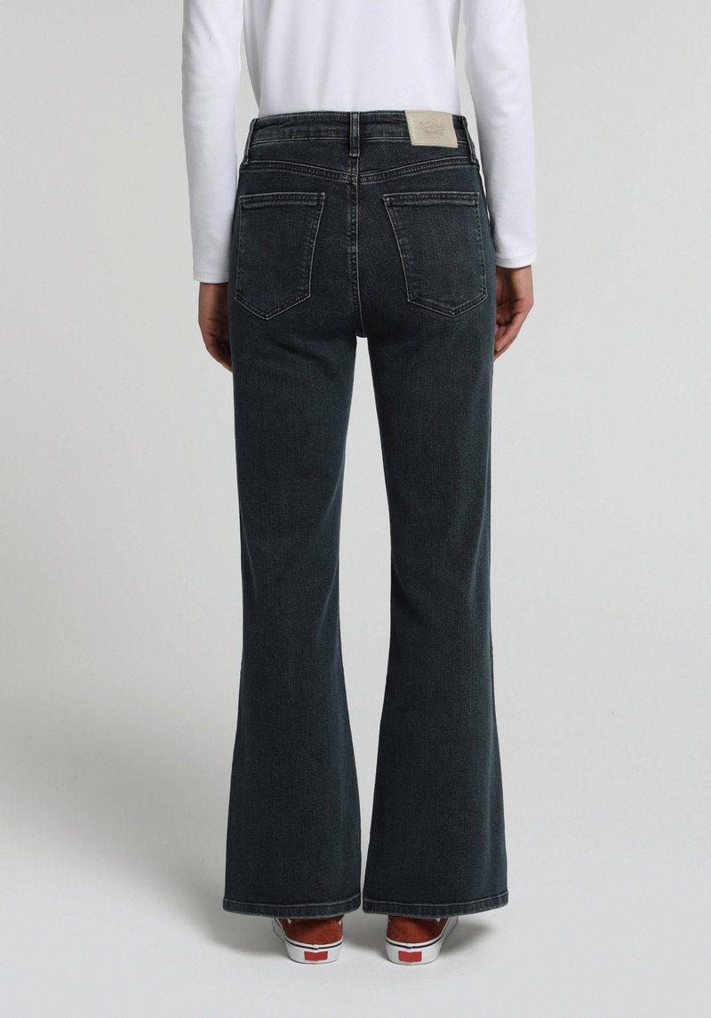 Imagine a Pantaloni Nuanță Verzuie High Rise Super Flare Fit 793 Marissa