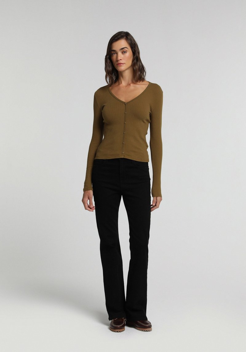 Imagine a Tricou Cu Maneca Lunga  Verde Slim Fit