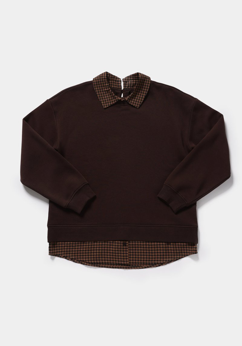 Imagine a Hanorac / Bluza  Maro Regular Fit