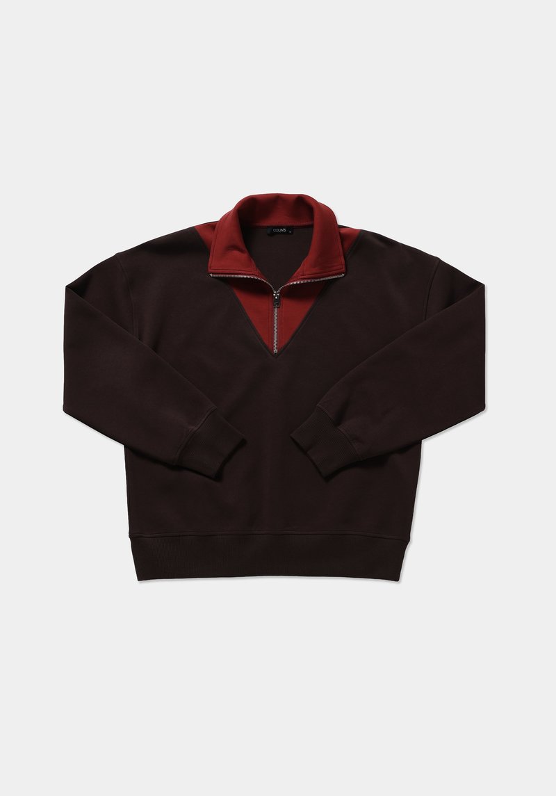 Imagine a Hanorac / Bluza  Maro Regular Fit