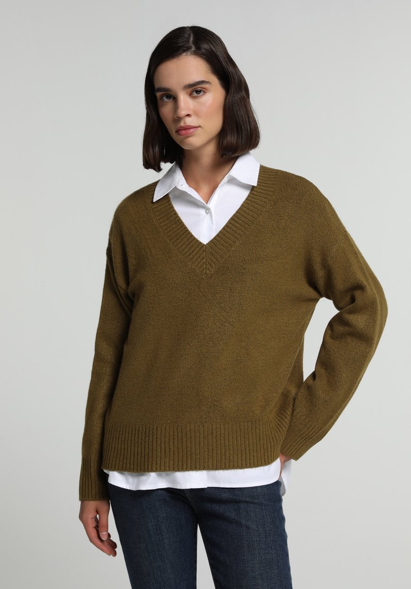 Imagine a Pulover Verde Regular Fit