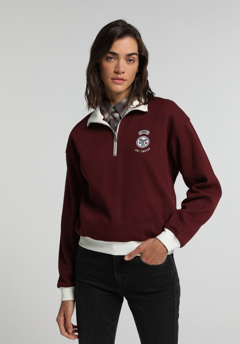 Imagine a Hanorac / Bluza Bordo Regular Fit