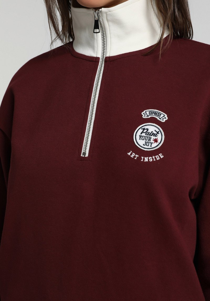 Imagine a Hanorac / Bluza Bordo Regular Fit