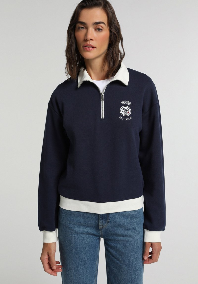Imagine a Hanorac / Bluza  Albastru Marin Regular Fit