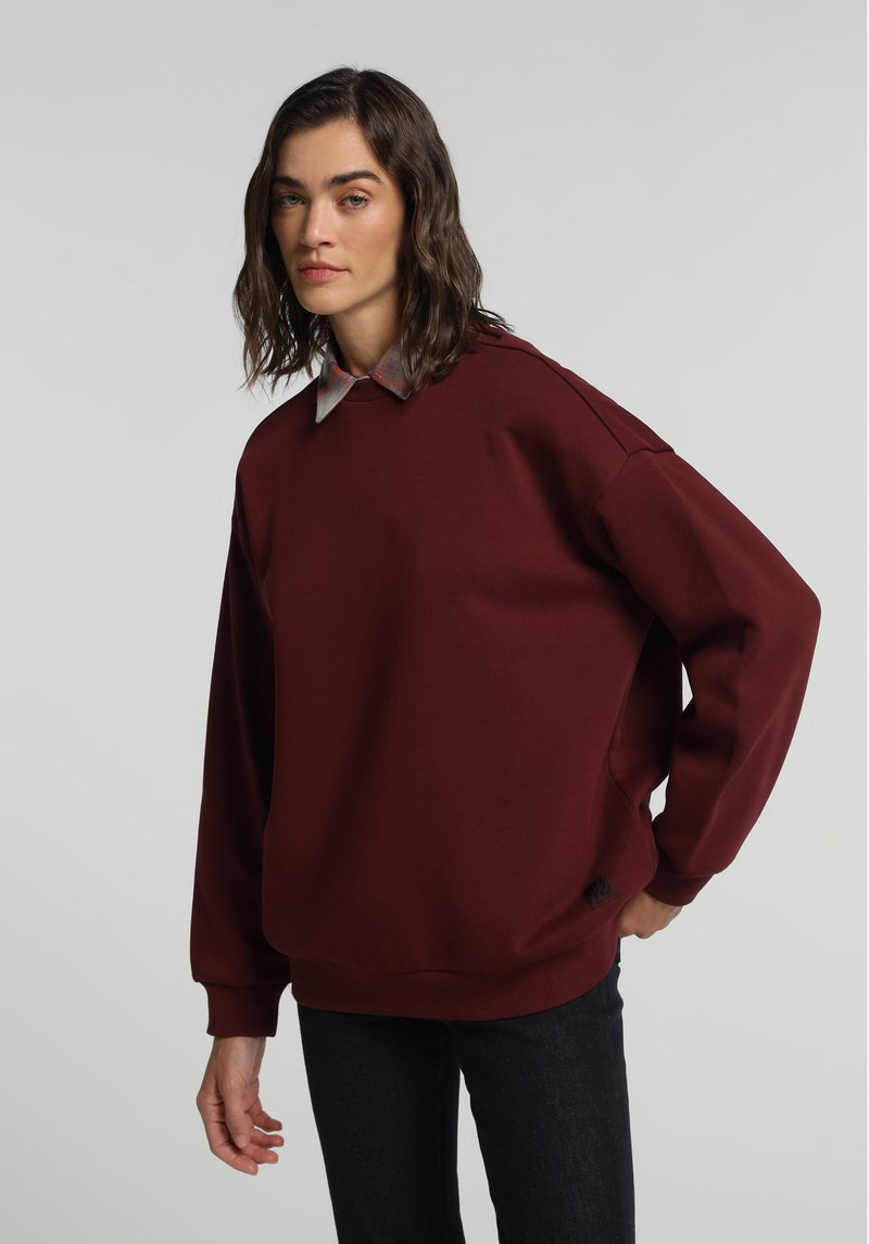 Imagine a Hanorac / Bluza Bordo Relaxed Fit