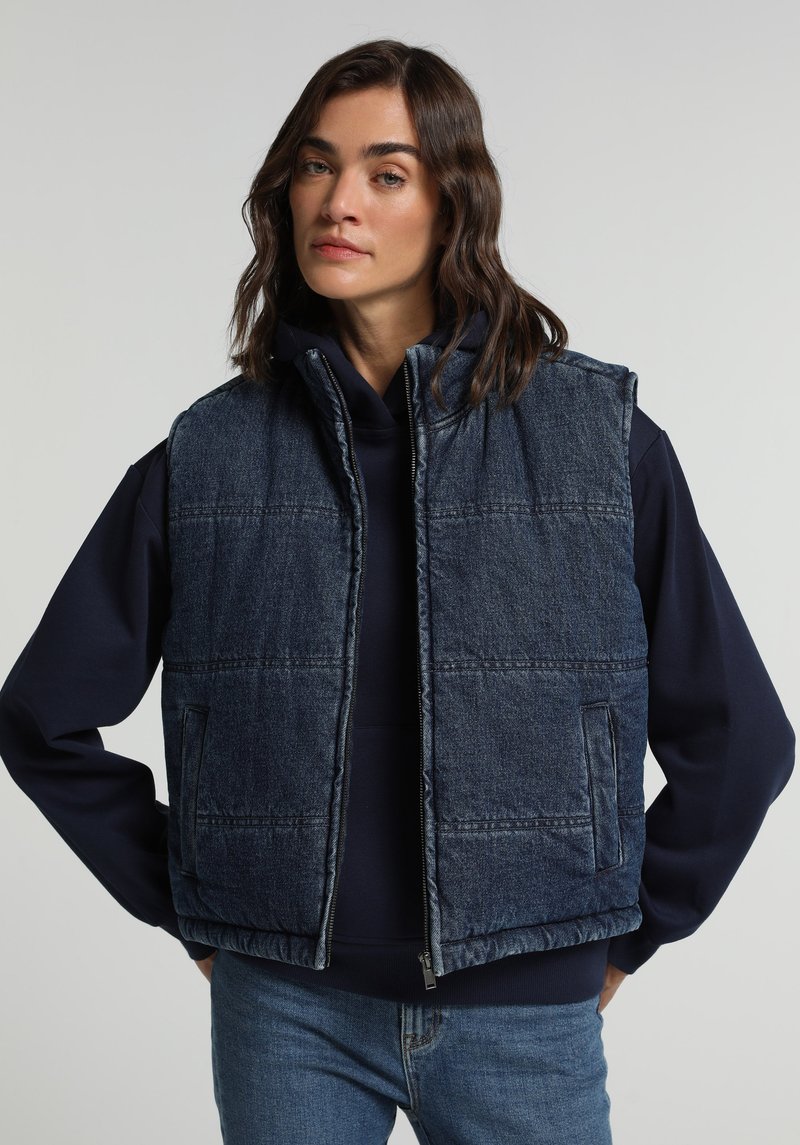 Imagine a Vesta De Dama Indigo Închis Regular Fit