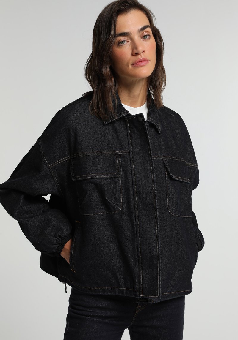 Imagine a Jacheta De Dama Indigo Închis Oversize Fit