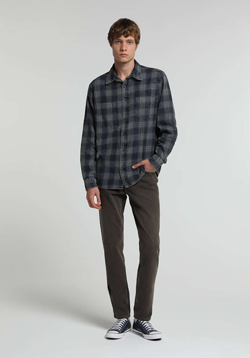 Imagine a Pantaloni Supravopsire Straight Fit 044 Karl