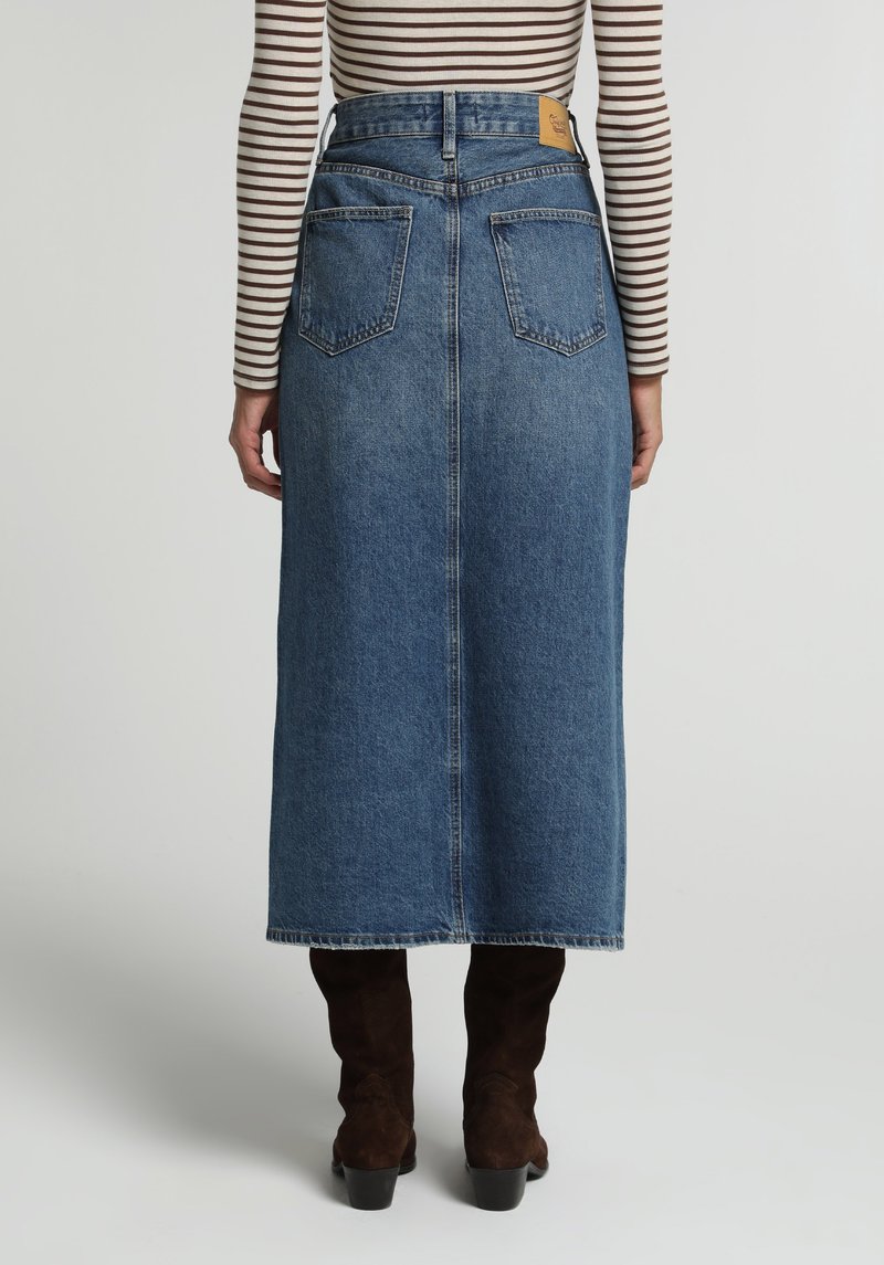Imagine a Fusta De Dama Indigo Mediu Slim Fit