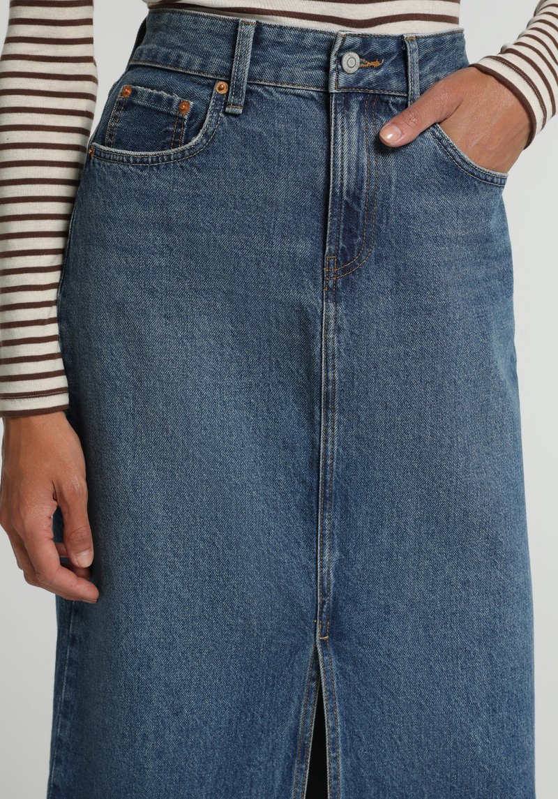 Imagine a Fusta De Dama Indigo Mediu Slim Fit