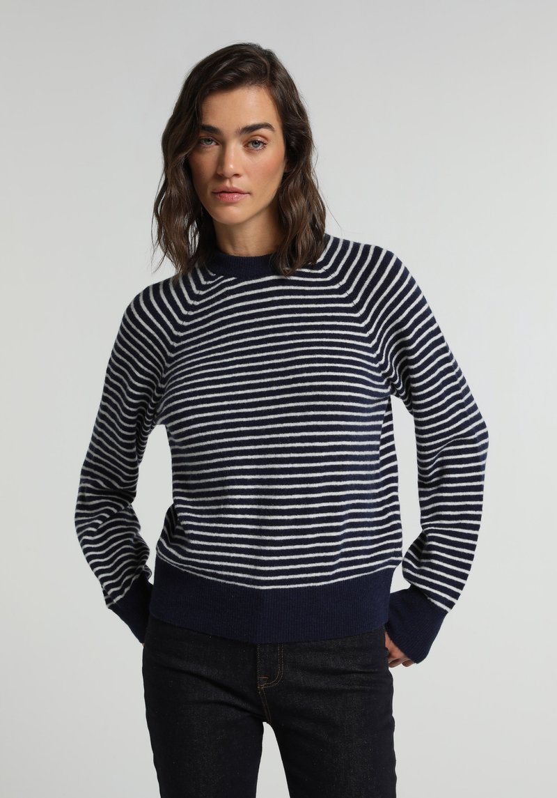 Imagine a Pulover Albastru Marin Regular Fit