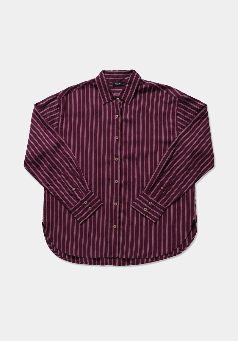 Imagine a Camasa Cu Maneca Lunga  Bordo Boyfriend Fit