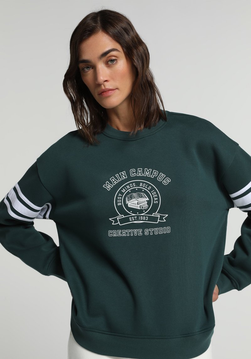 Imagine a Hanorac / Bluza Verde Regular Fit