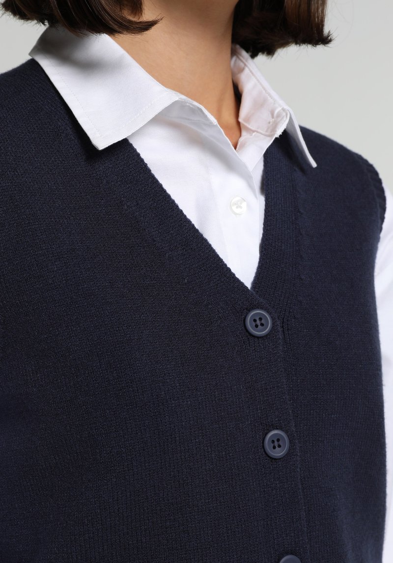 Imagine a Cardigan  Albastru Marin Regular Fit