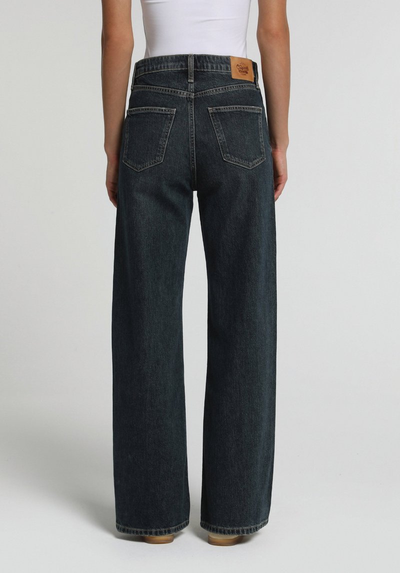Imagine a Pantaloni  Albastru-negru Wide Leg Fit 970 Berry